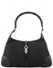 Gucci Black Canvas Jackie Bamboo Shoulder Bag