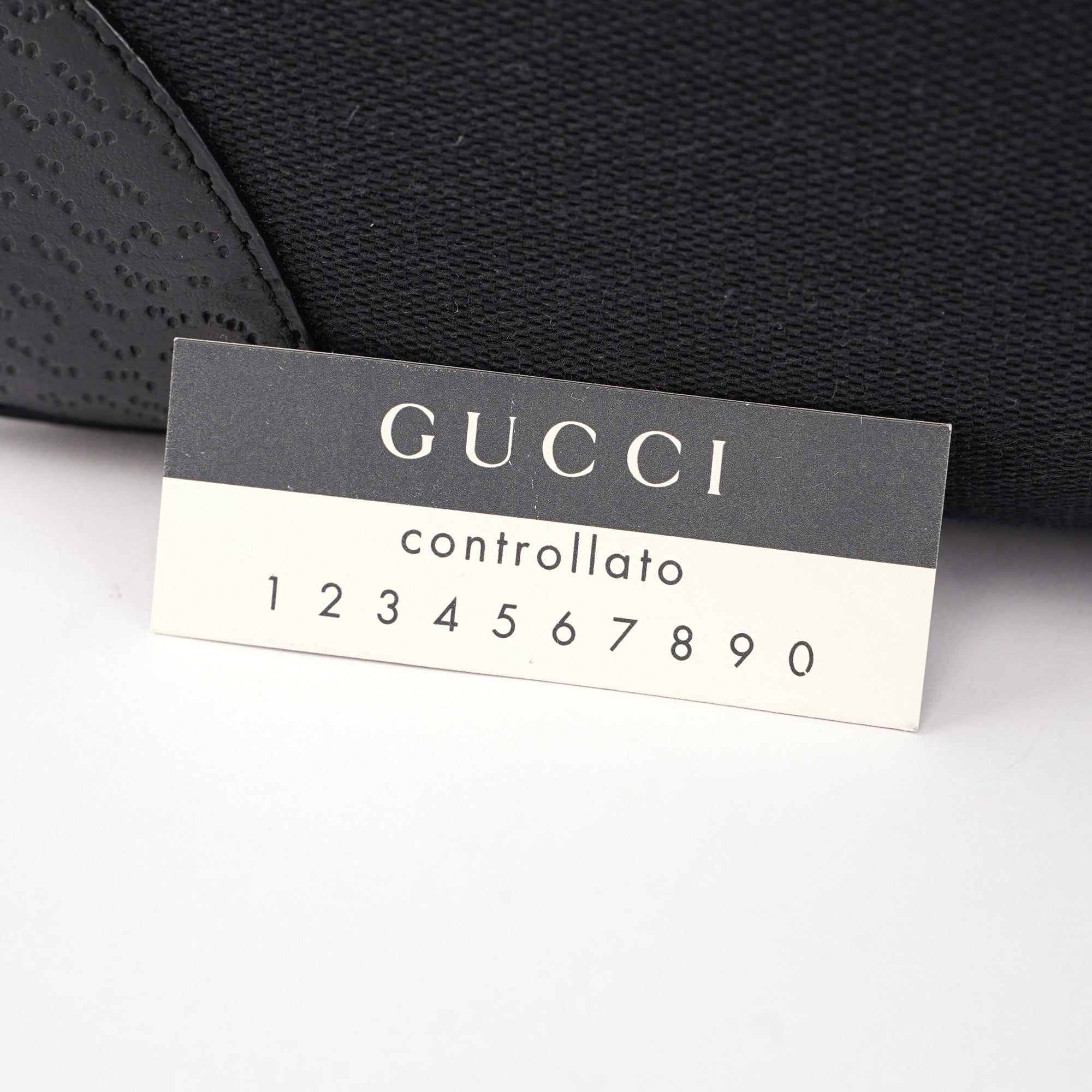 Gucci Sac porté épaule Jackie Bamboo en toile noire