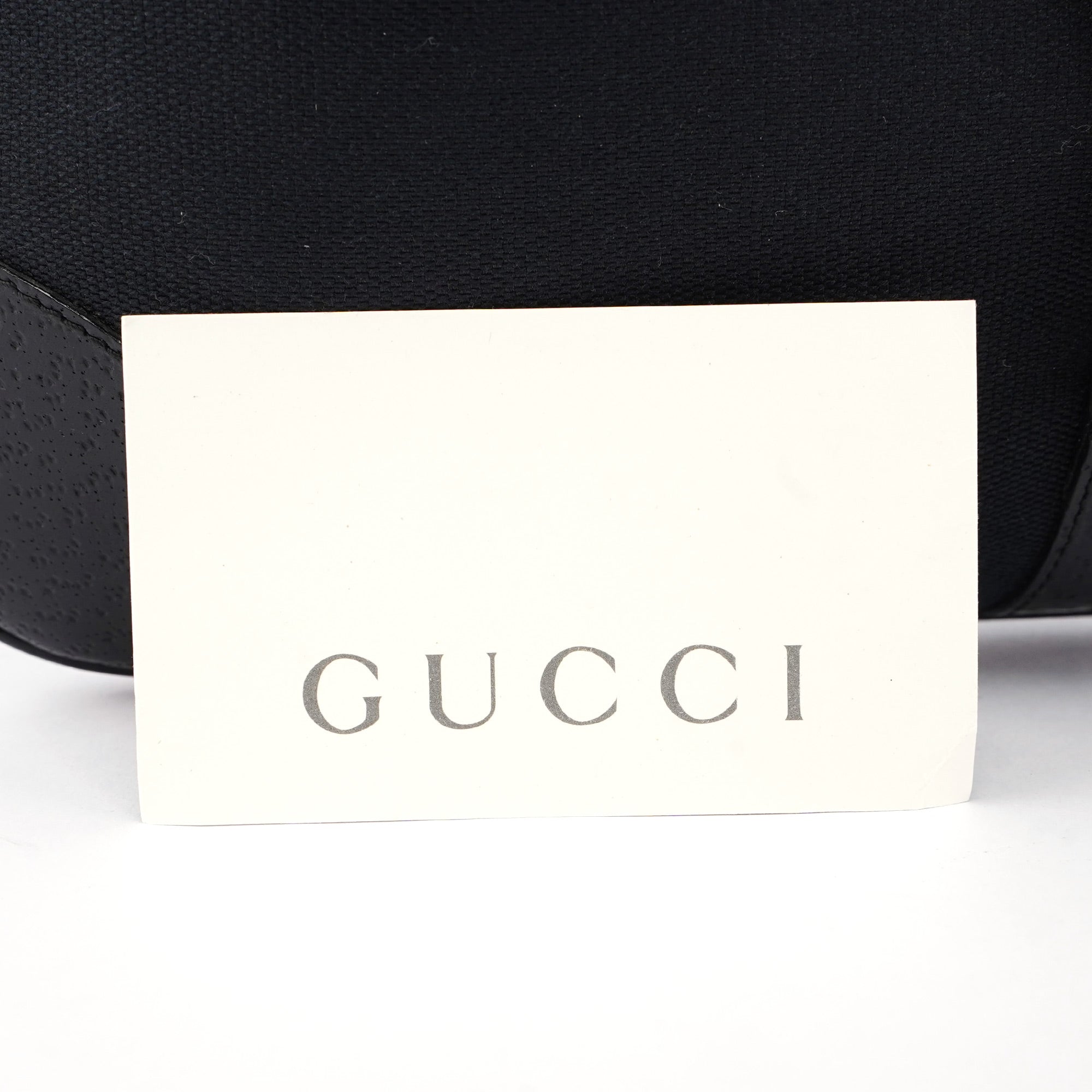 Gucci Black Canvas Leather Jackie Bamboo