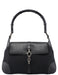 Gucci Black Canvas Leather Jackie Bamboo Bag