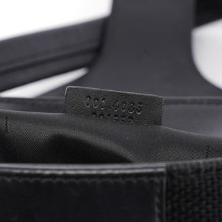 Gucci Black Canvas Leather Shoulder Bag