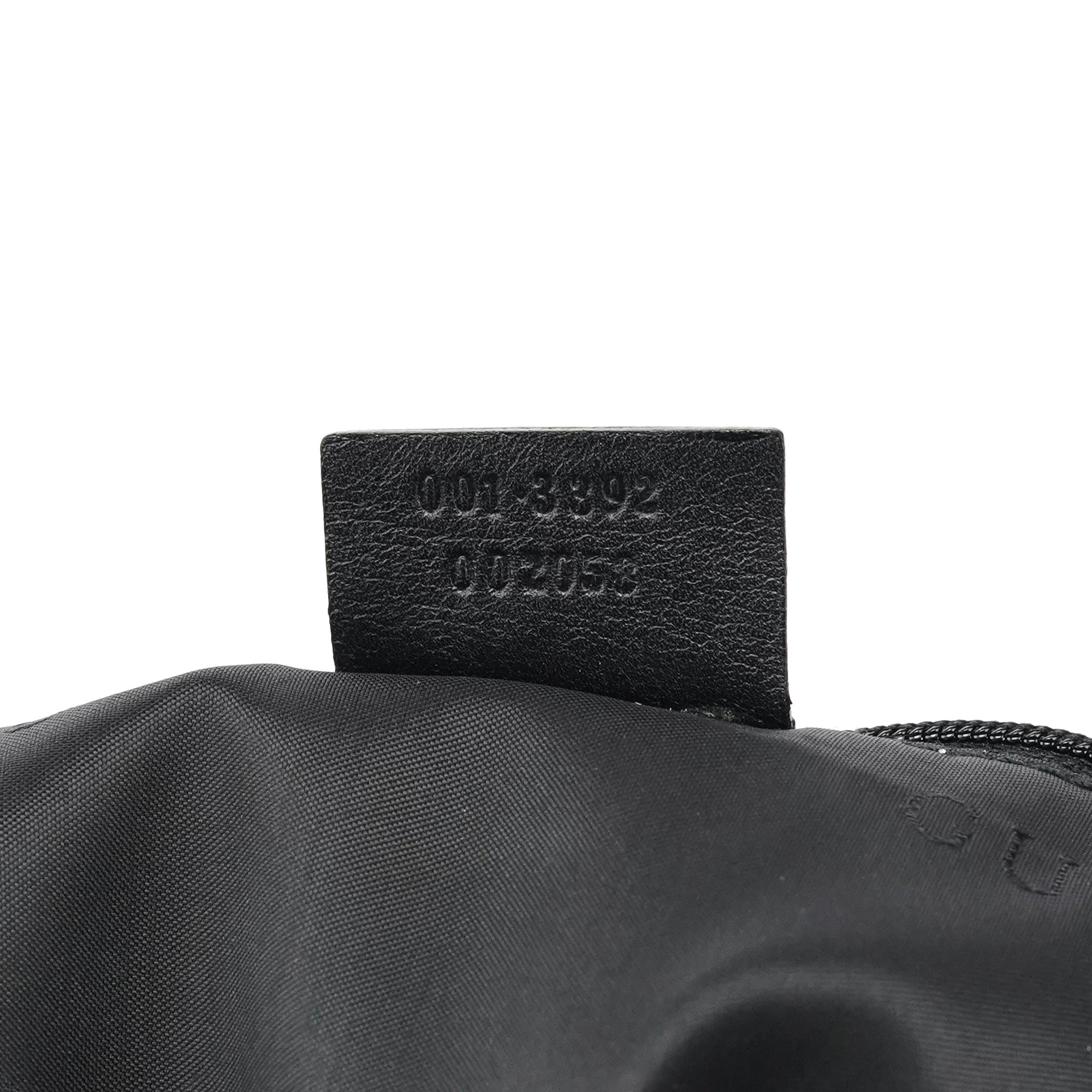 Gucci Black Canvas Rubber Shoulder Bag