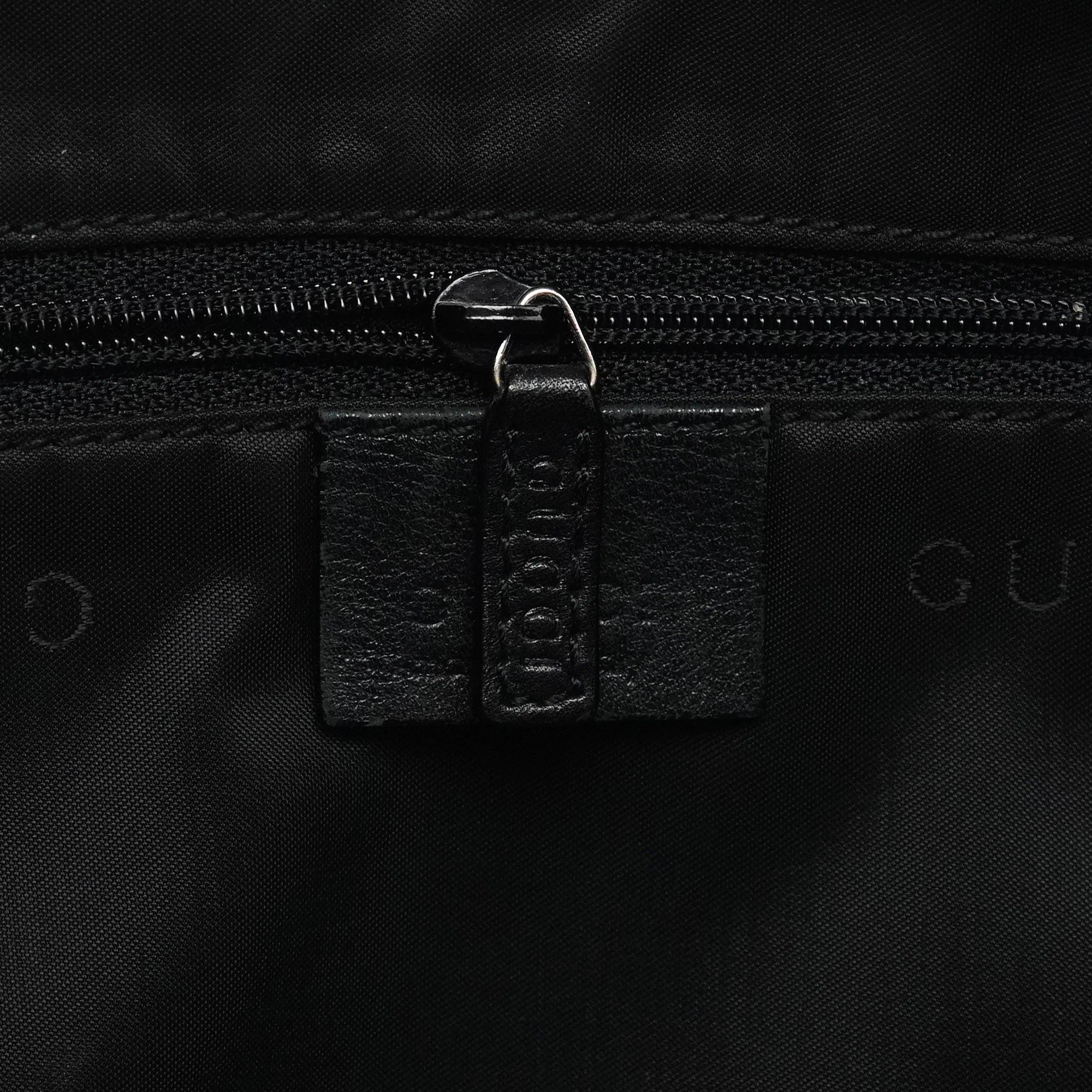 Gucci Black Canvas Rubber Shoulder Bag