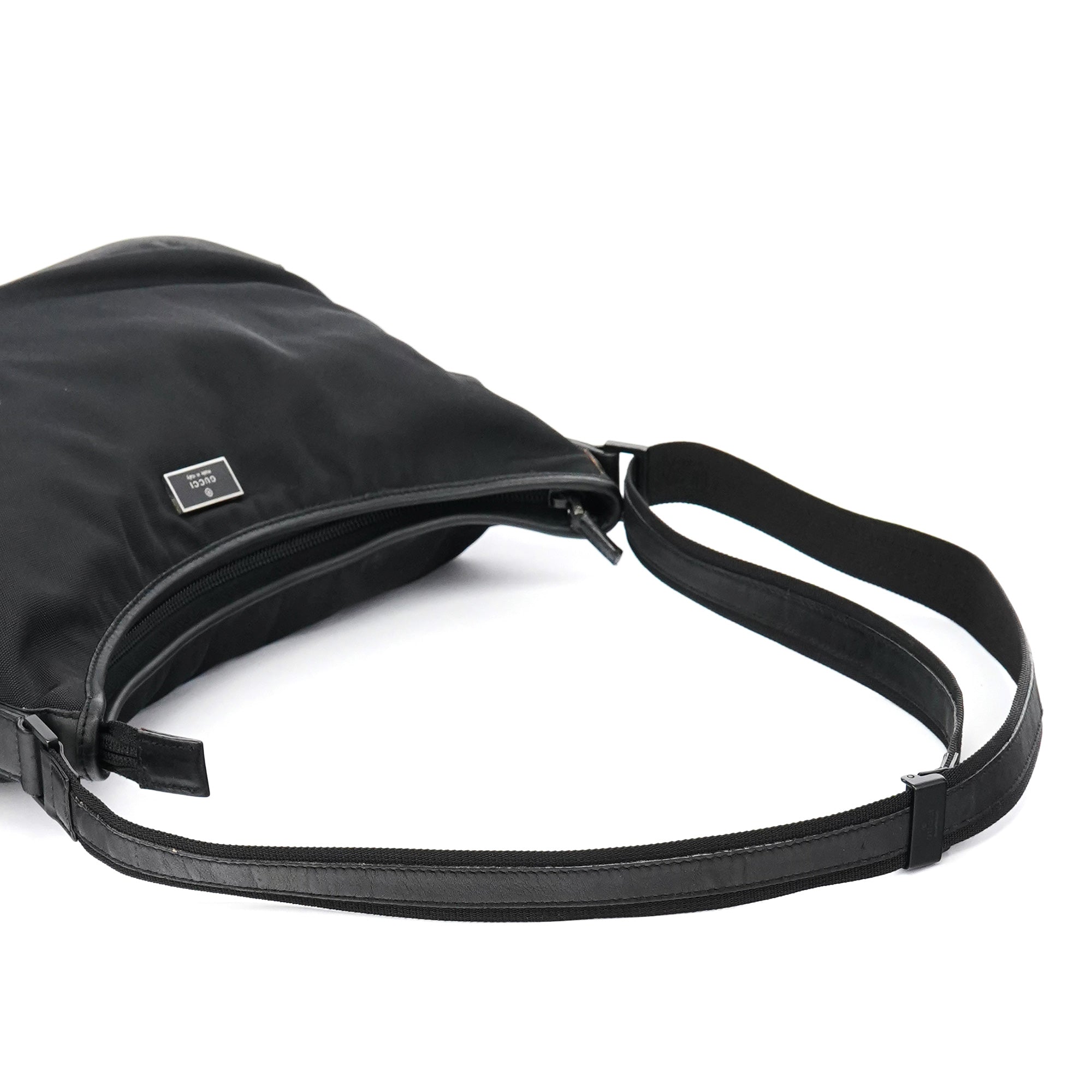 Gucci Black Canvas Rubber Shoulder Bag