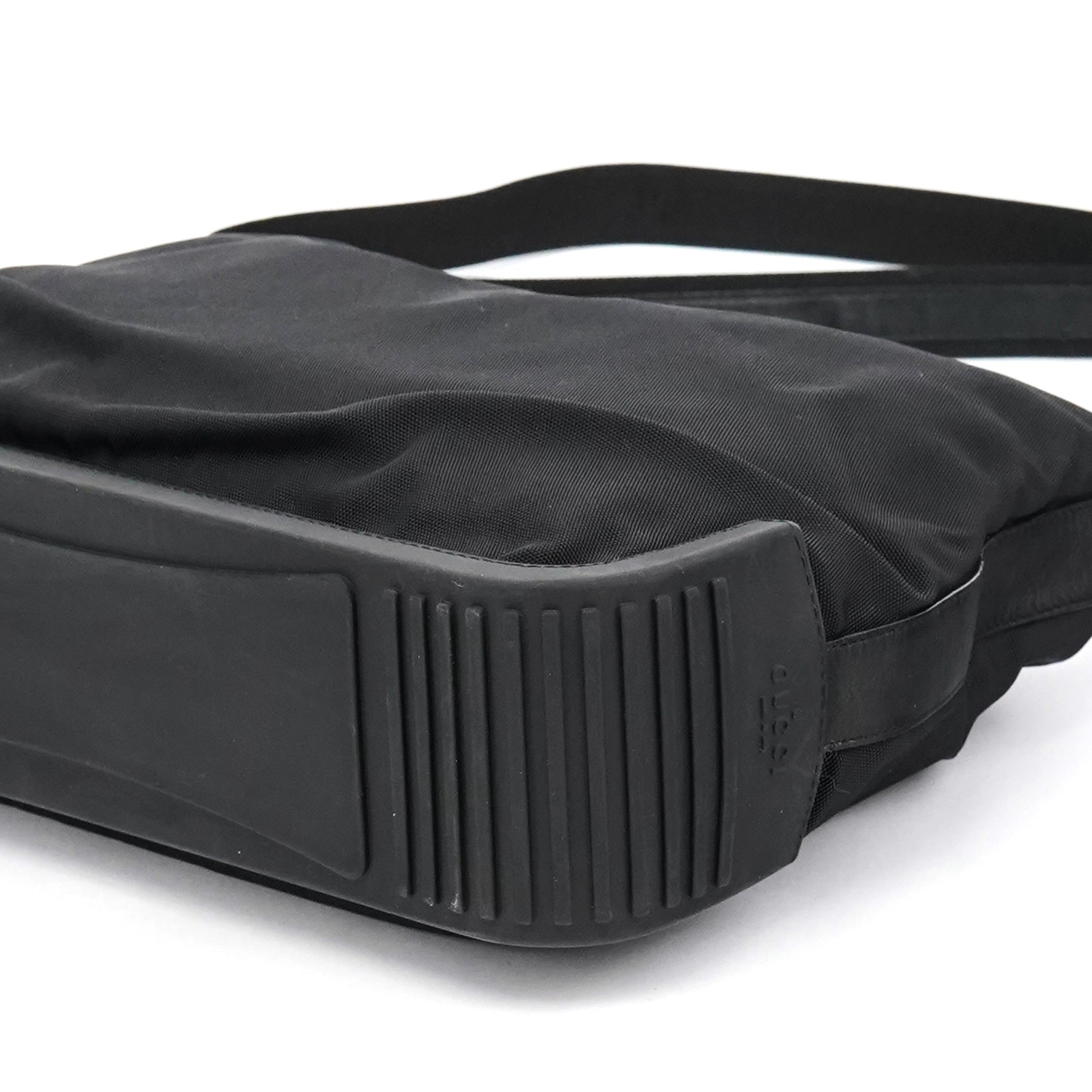 Gucci Black Canvas Rubber Shoulder Bag