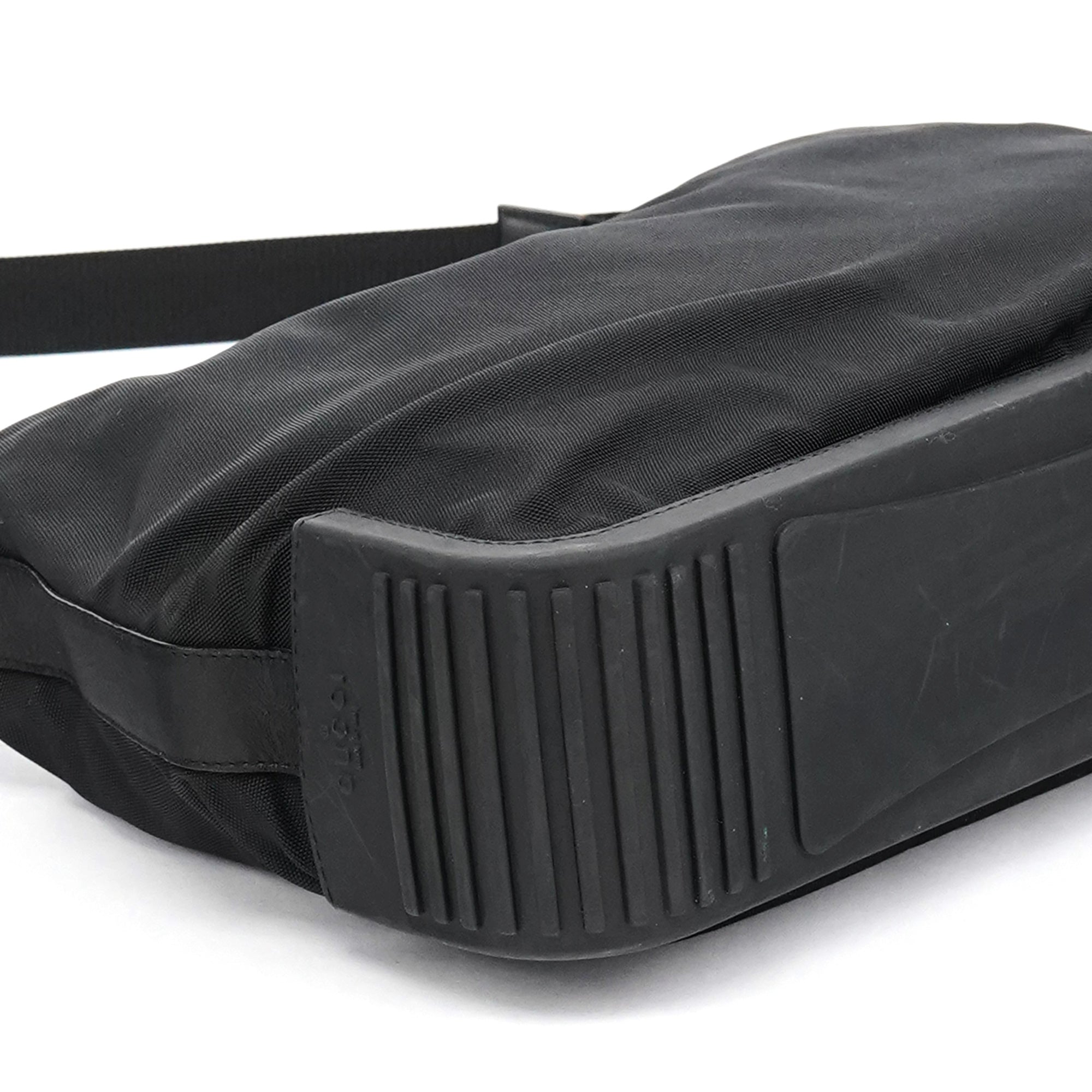 Gucci Black Canvas Rubber Shoulder Bag