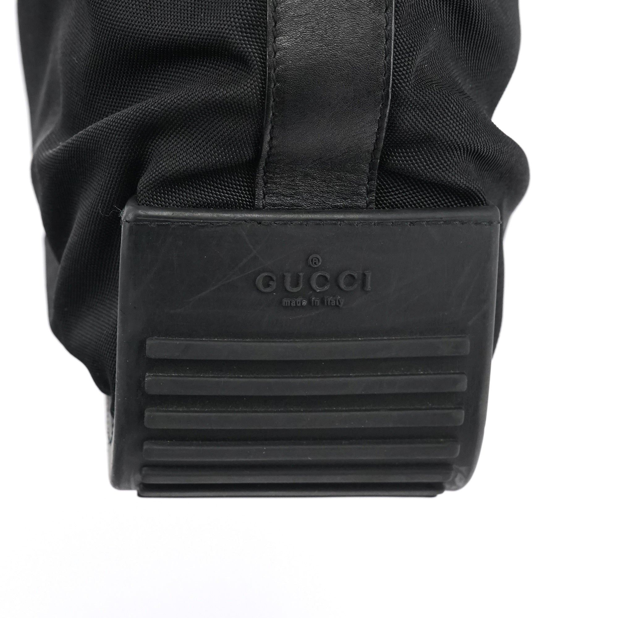 Gucci Black Canvas Rubber Shoulder Bag