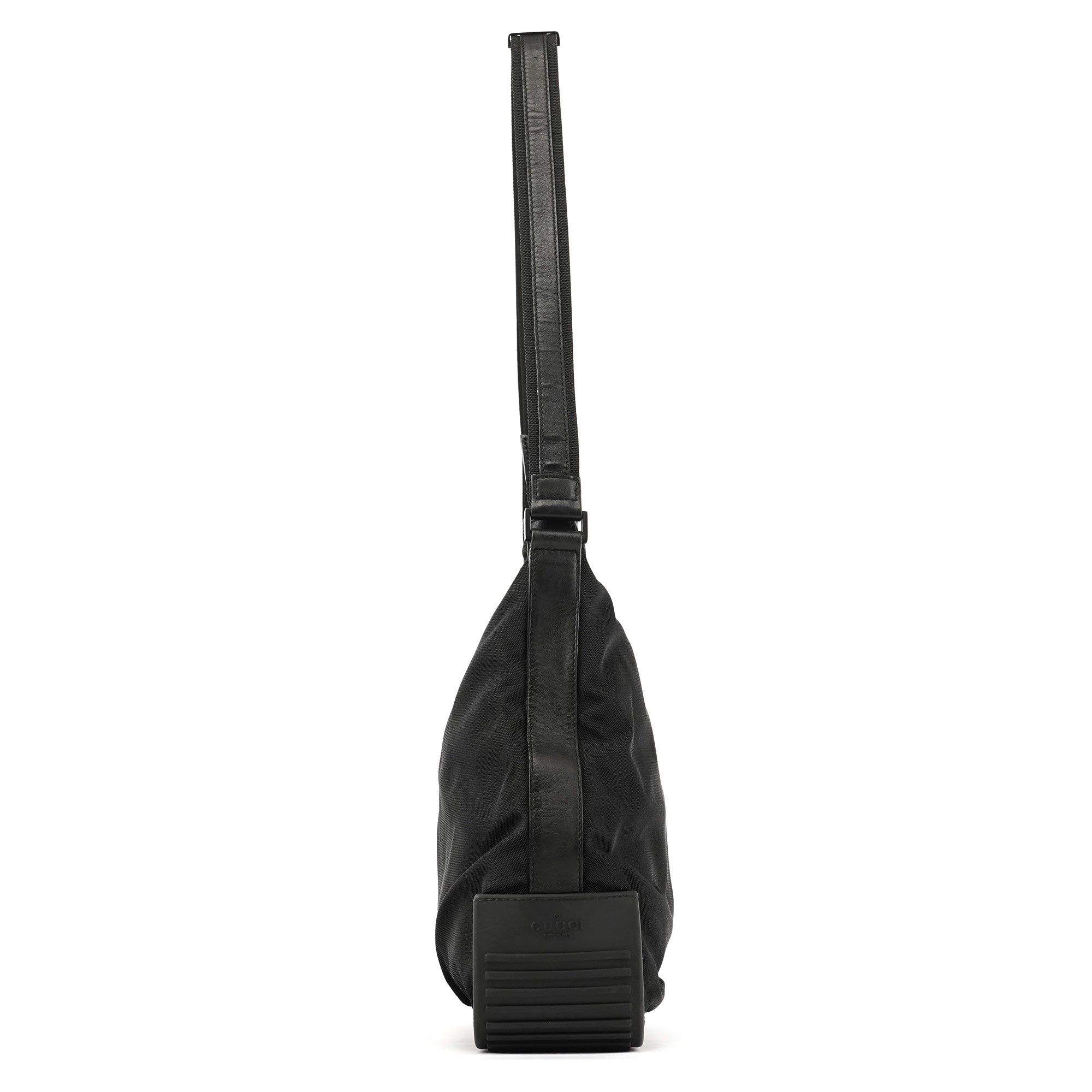 Gucci Black Canvas Rubber Shoulder Bag