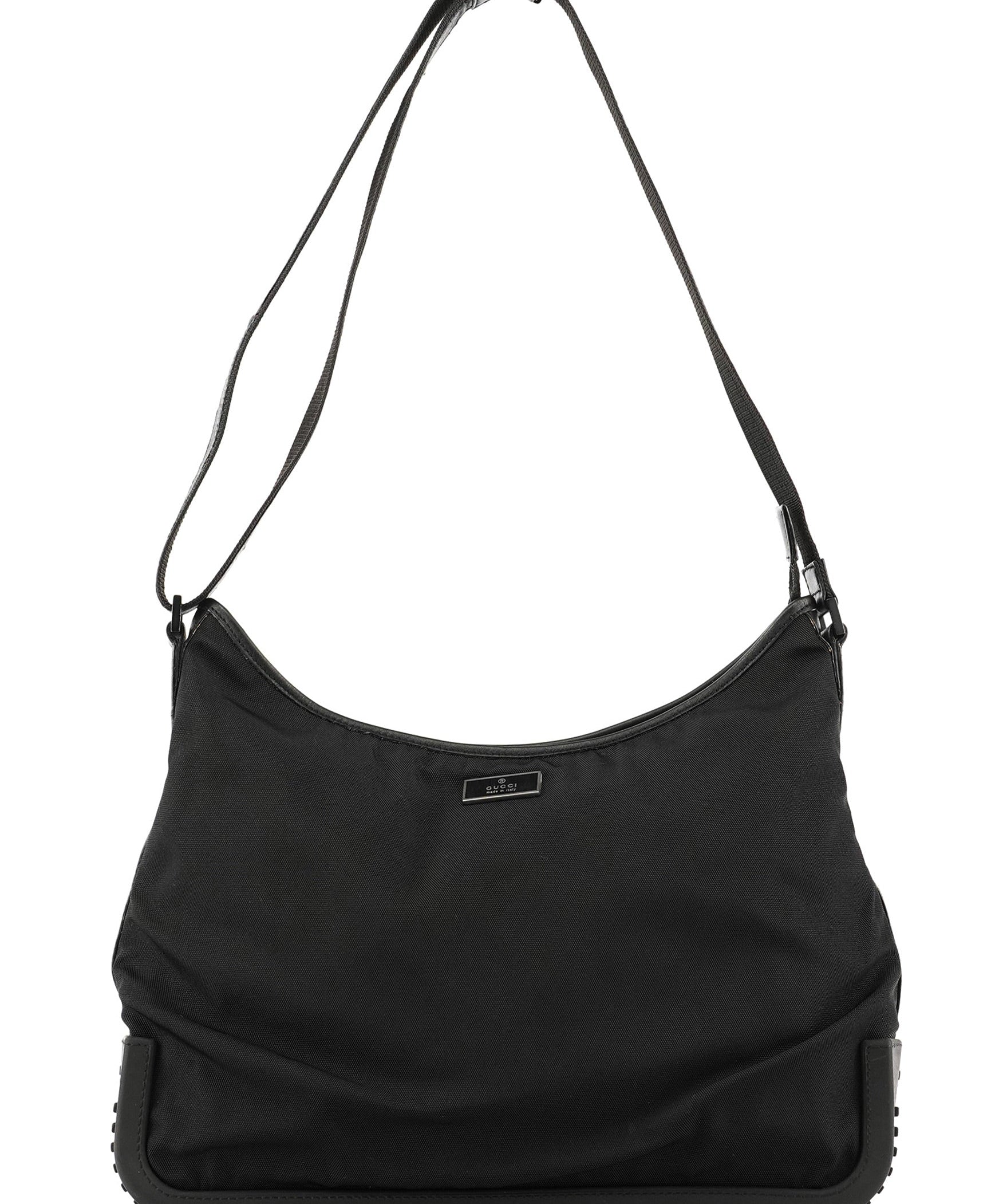 Gucci Black Canvas Rubber Shoulder Bag