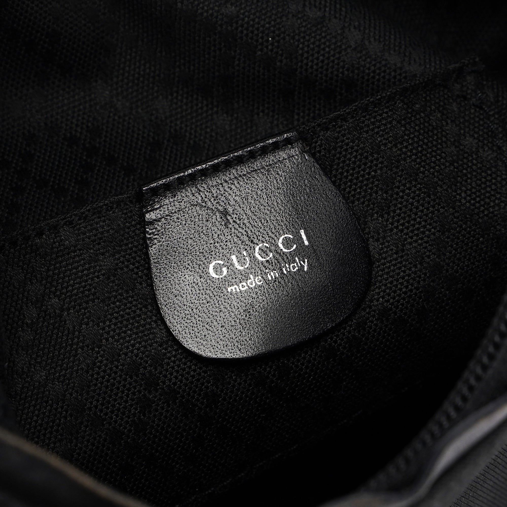 Gucci Black Canvas Shoulder Bag