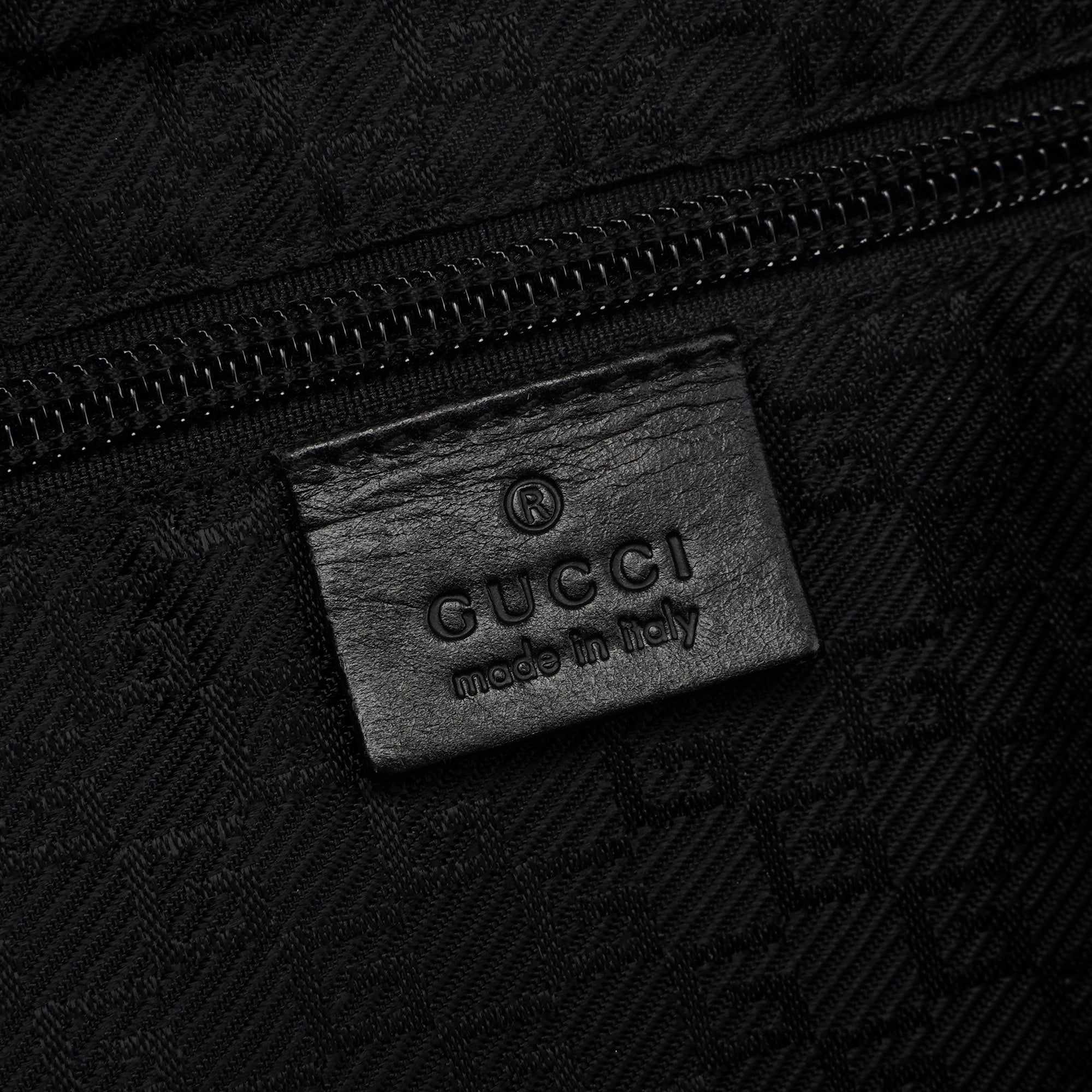 Gucci Black Canvas Shoulder Bag