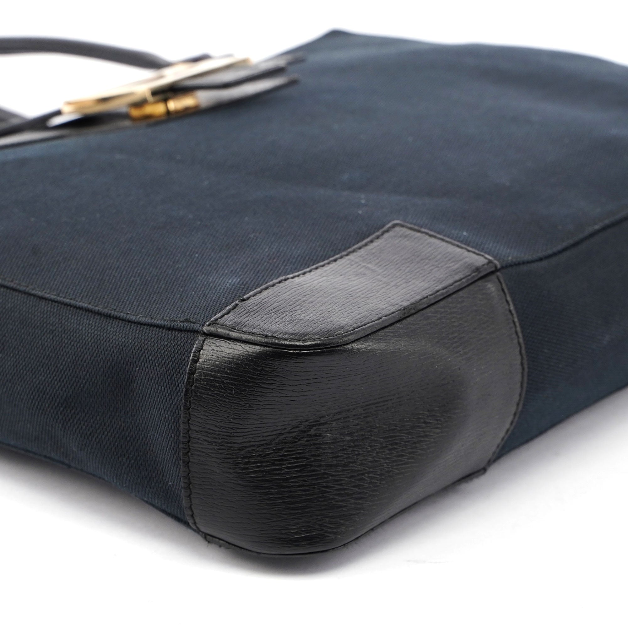 Gucci Sac cabas Square G en toile noire