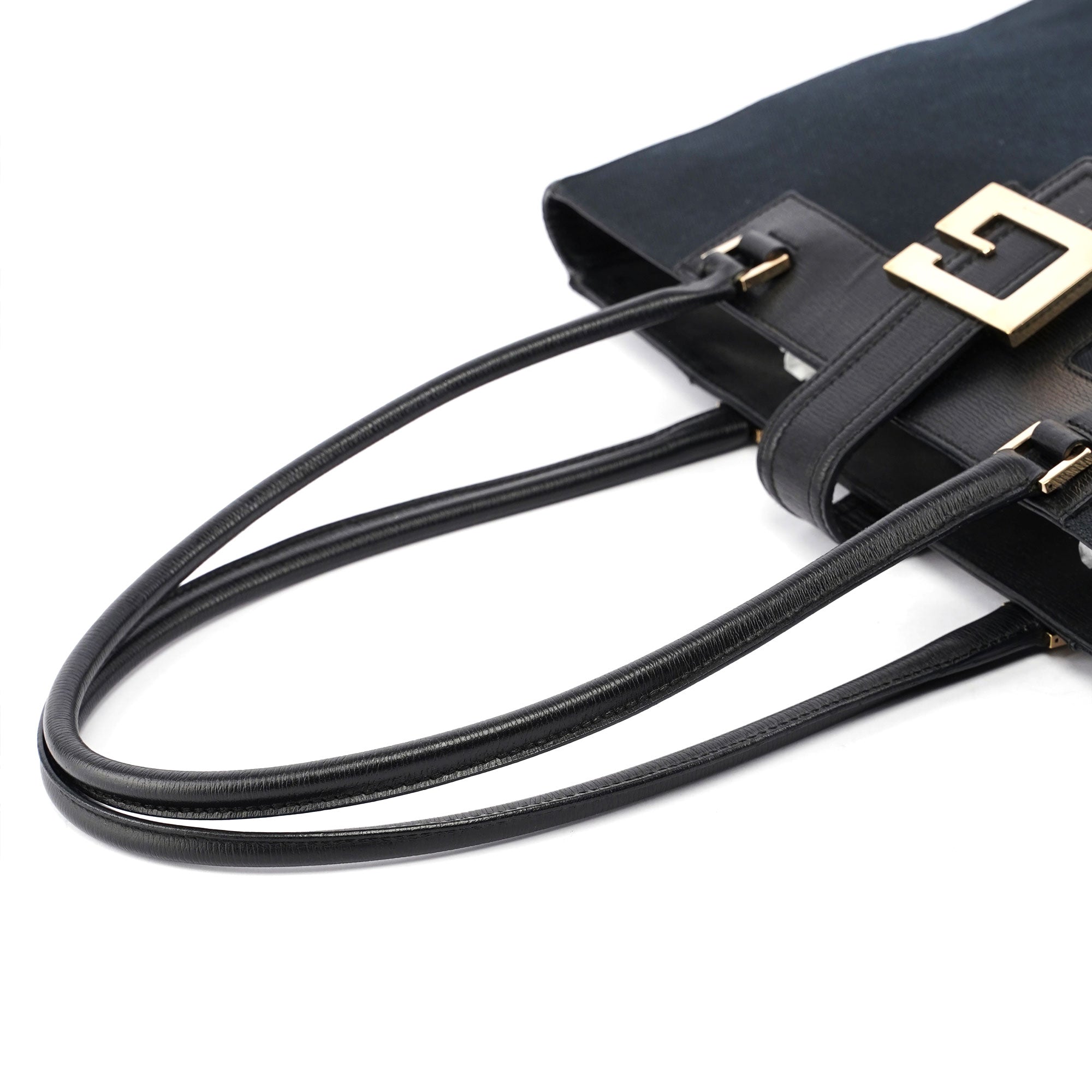 Gucci Sac cabas Square G en toile noire