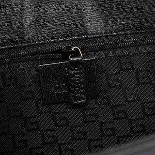 Gucci Black Canvas Square G Tote