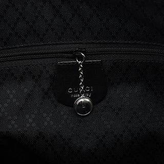 Gucci Black Canvas Square G Tote Bag