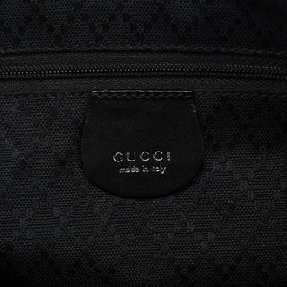 Gucci Black Canvas Square G Tote Bag