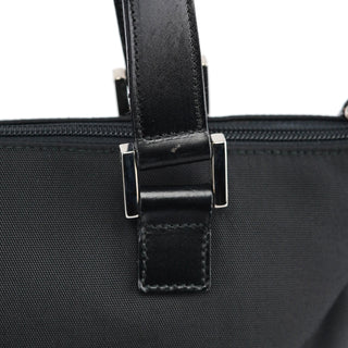 Gucci Black Canvas Square G Tote Bag