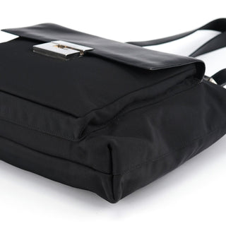 Gucci Black Canvas Square G Tote Bag