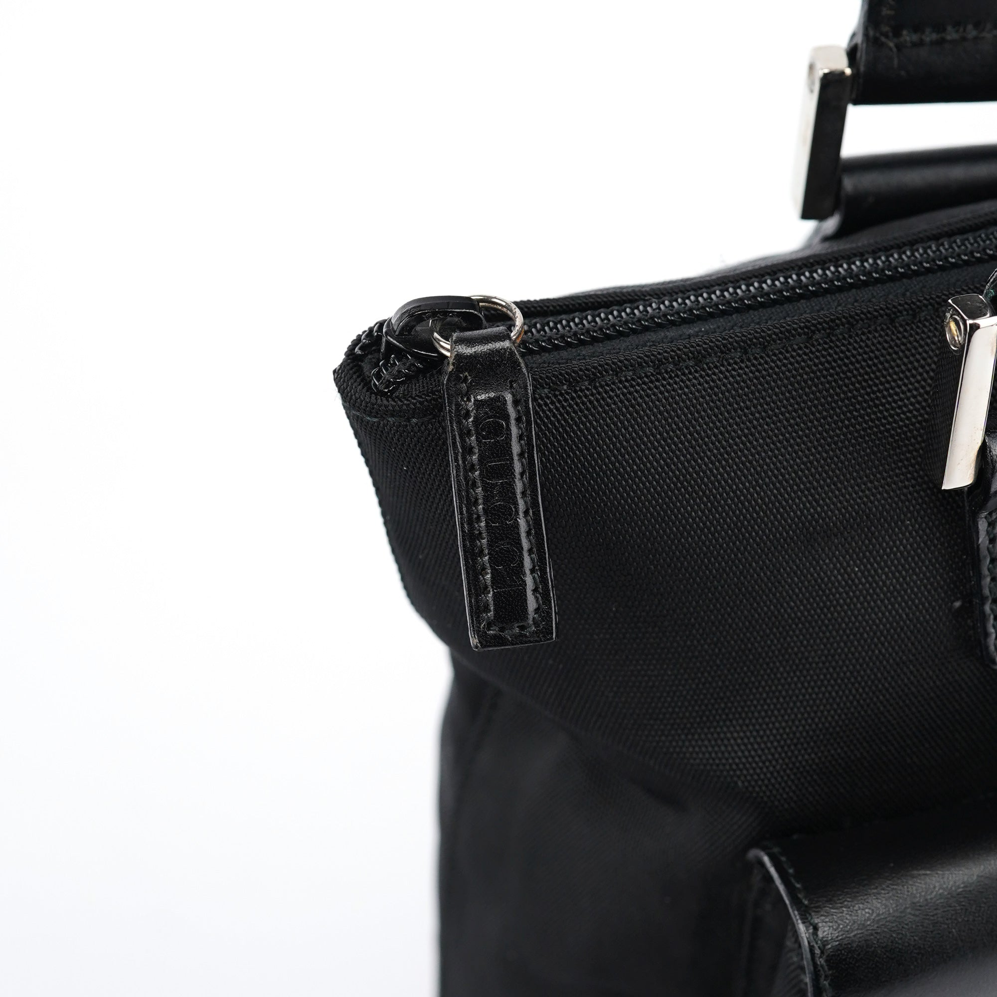 Gucci Square G Tote Bag aus schwarzem Canvas