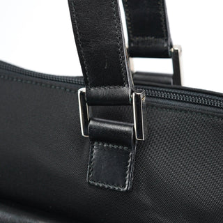 Gucci Black Canvas Square G Tote Bag