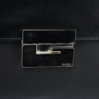 Gucci Black Canvas Square G Tote Bag