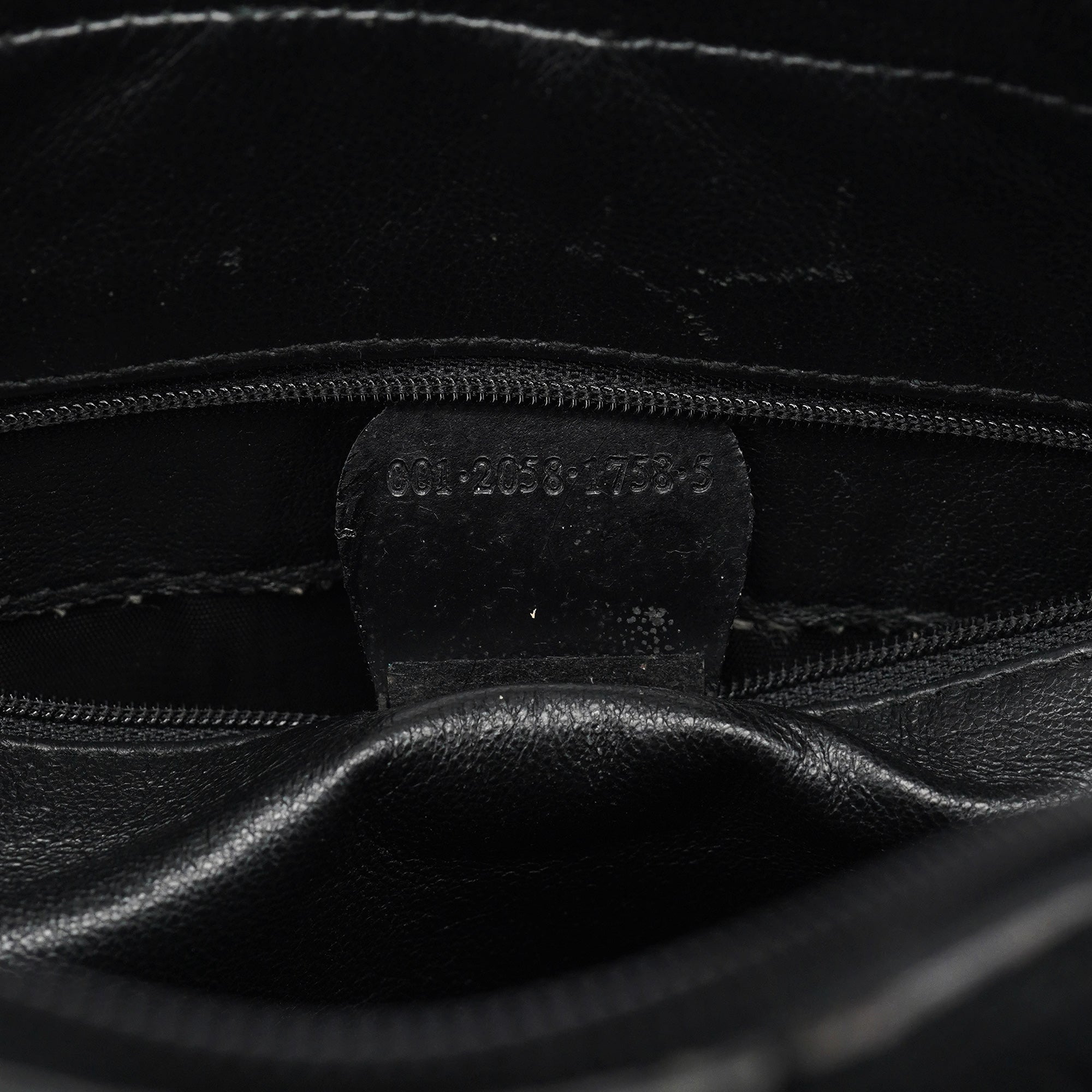 Gucci Black Embossed Pony Hair Shoulder Bag