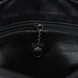Gucci Black Embossed Pony Hair Shoulder Bag