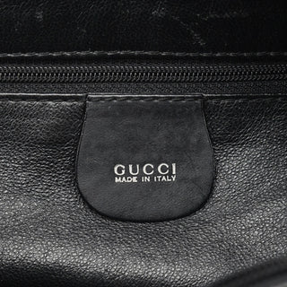 Gucci Black Embossed Pony Hair Shoulder Bag