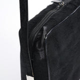 Gucci Black Embossed Pony Hair Shoulder Bag