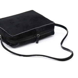 Gucci Black Embossed Pony Hair Shoulder Bag