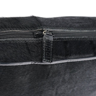 Gucci Black Embossed Pony Hair Shoulder Bag