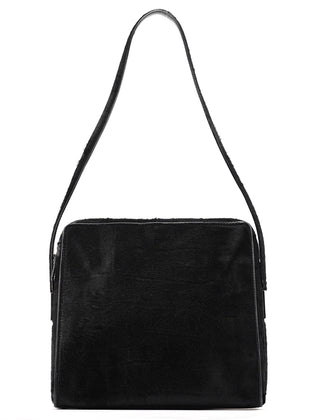 Gucci Black Embossed Pony Hair Shoulder Bag
