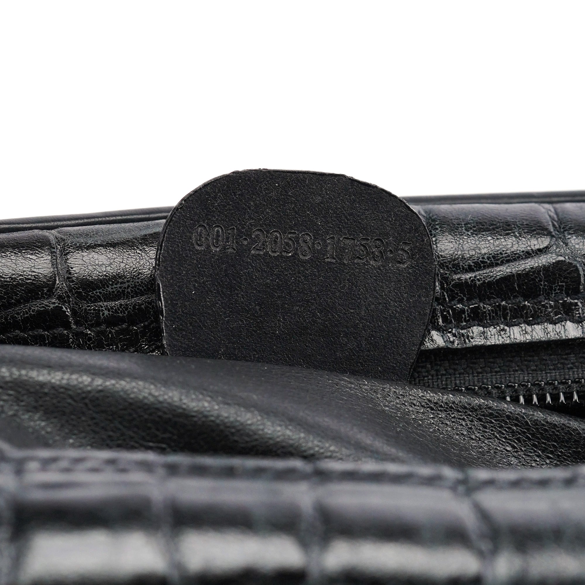 Gucci Black Embossed Ponyhair Shoulder Bag