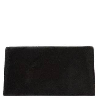 Gucci Black Fur Gold Plate Clutch Bag