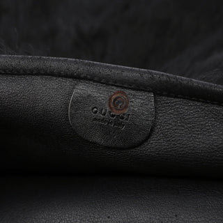 Gucci Black Fur Shoulder Bag