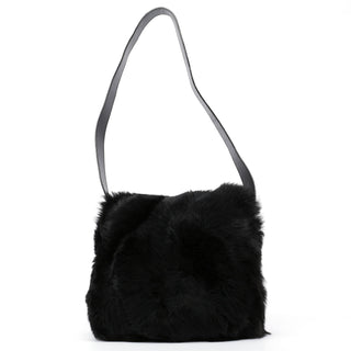 Gucci Black Fur Shoulder Bag