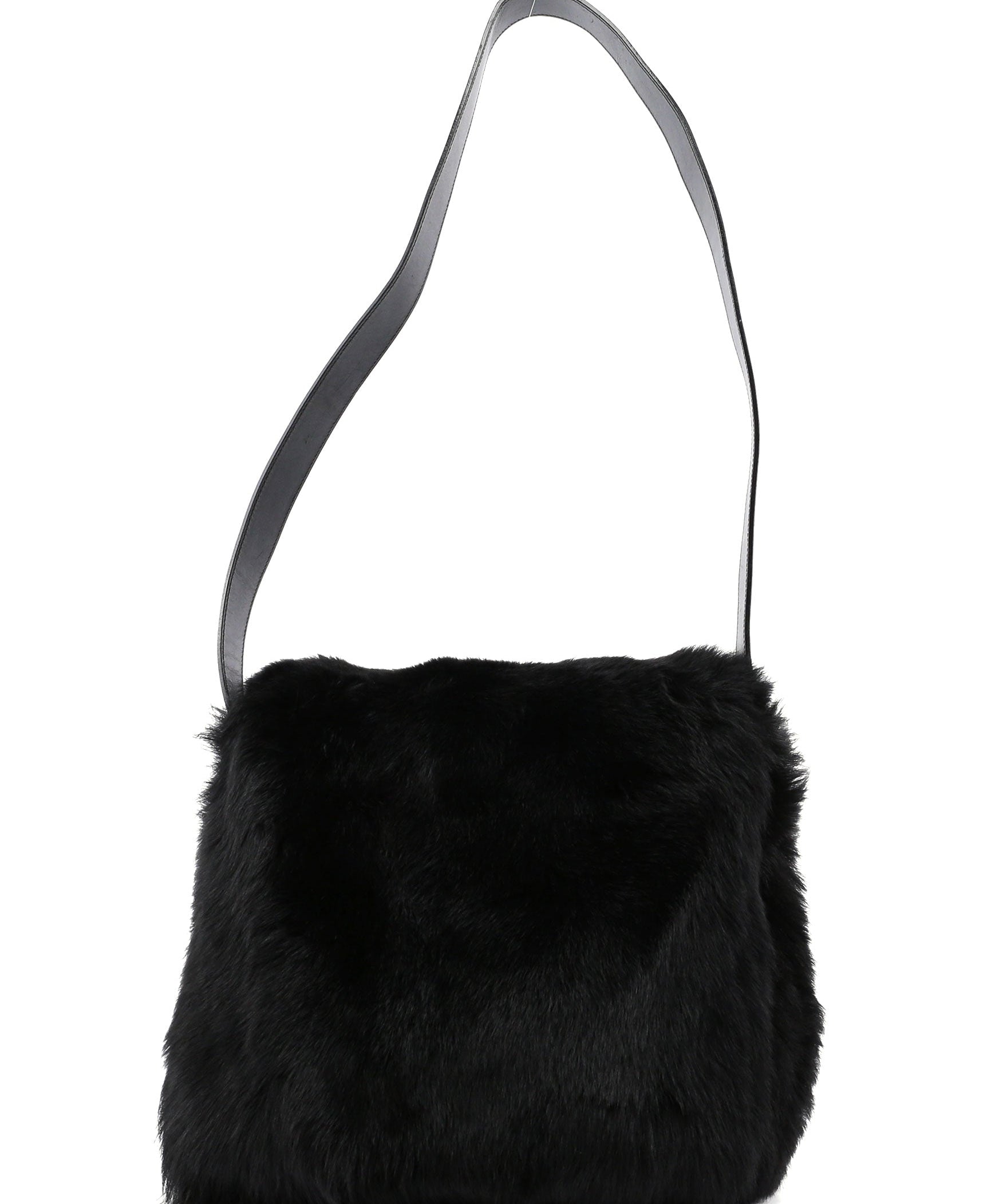 Gucci Black Fur Shoulder Bag