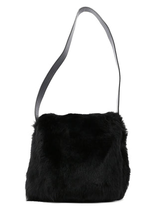 Gucci Black Fur Shoulder Bag