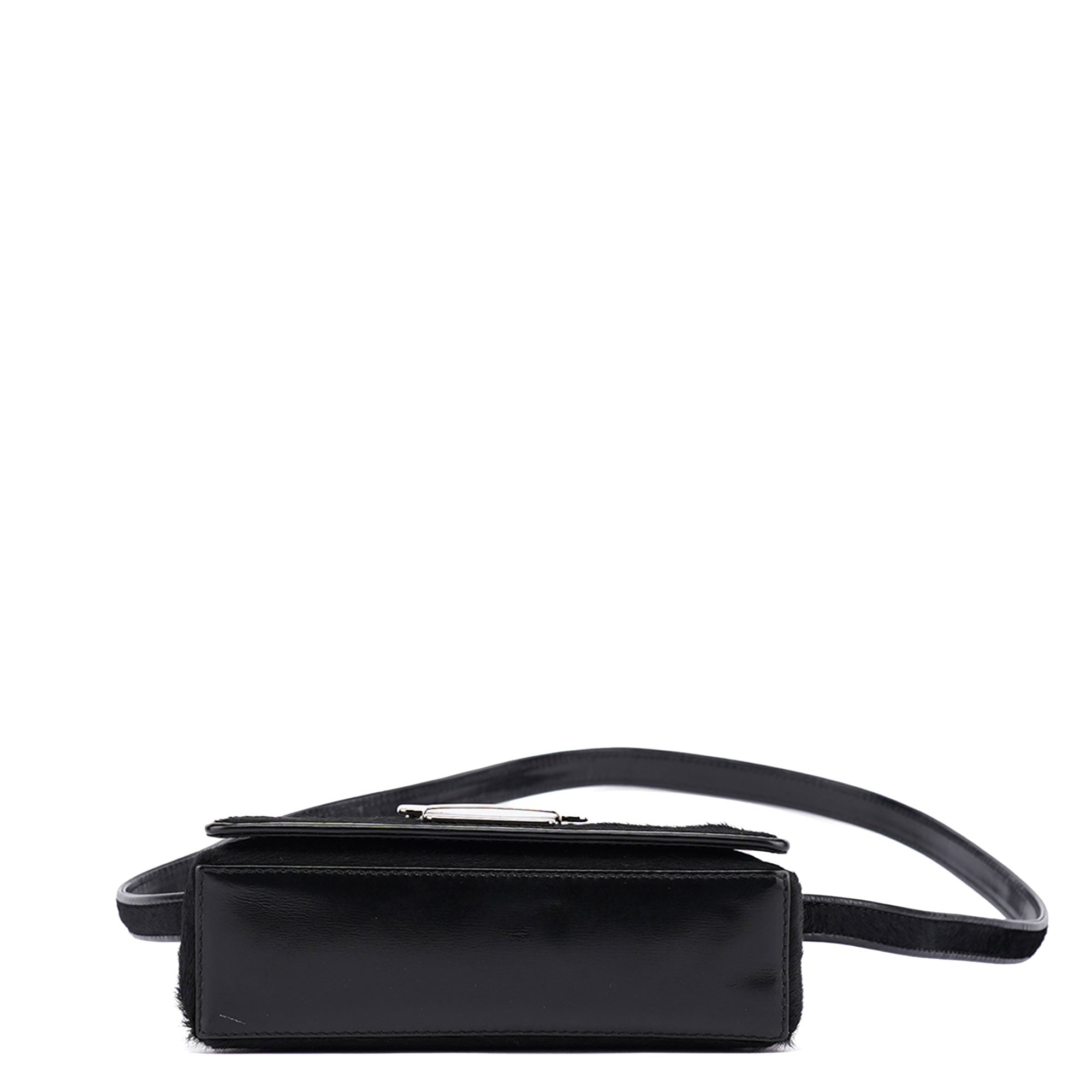 Gucci Black Fur Shoulder Bag