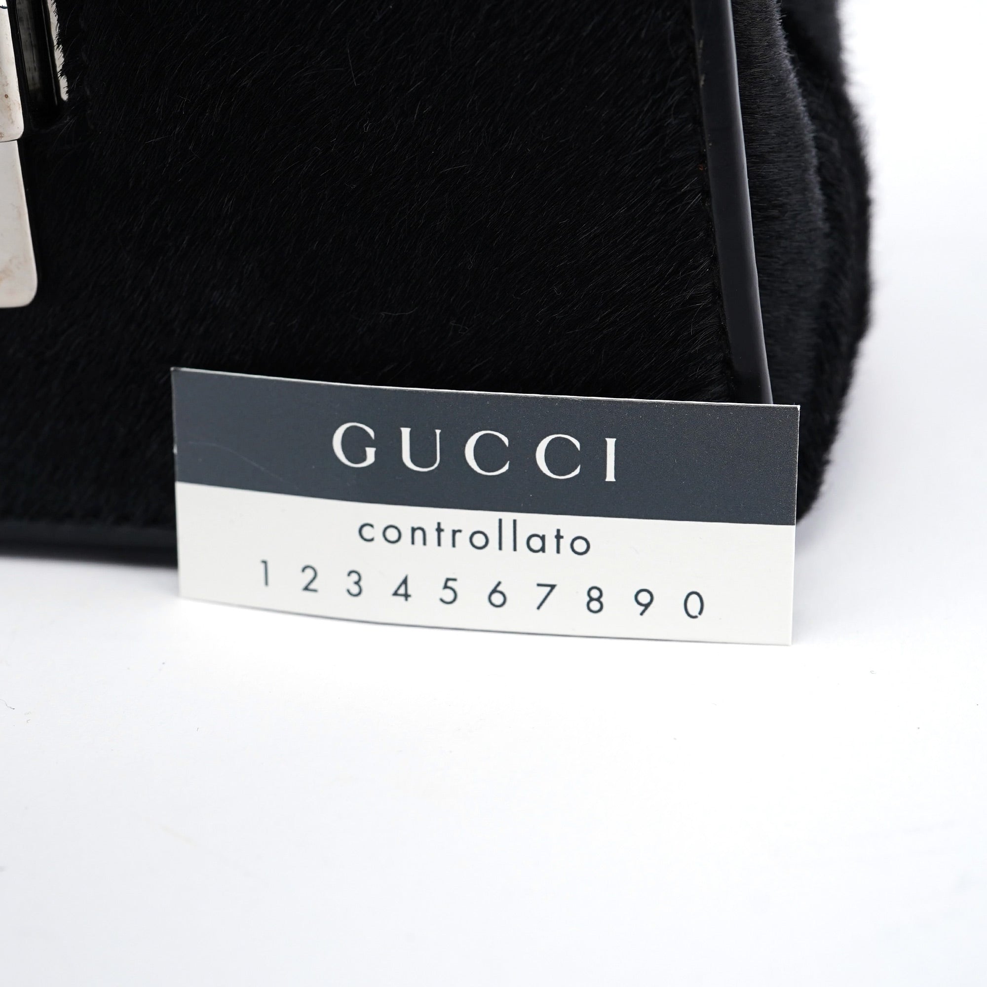 Gucci Black Fur Shoulder Bag