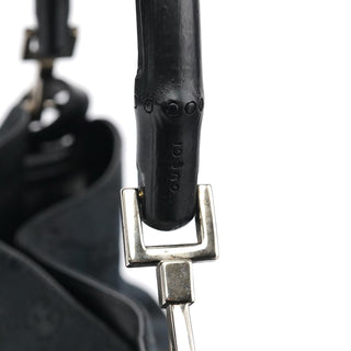 Gucci Black GG Bamboo 2-Way Shoulder Bag