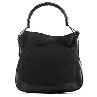 Gucci Black GG Bamboo 2-Way Shoulder Bag