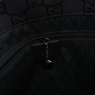 Gucci Black GG Bamboo 2-Way Tote Bag
