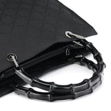 Gucci Borsa tote Bamboo GG nera