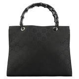 Gucci Borsa tote Bamboo GG nera