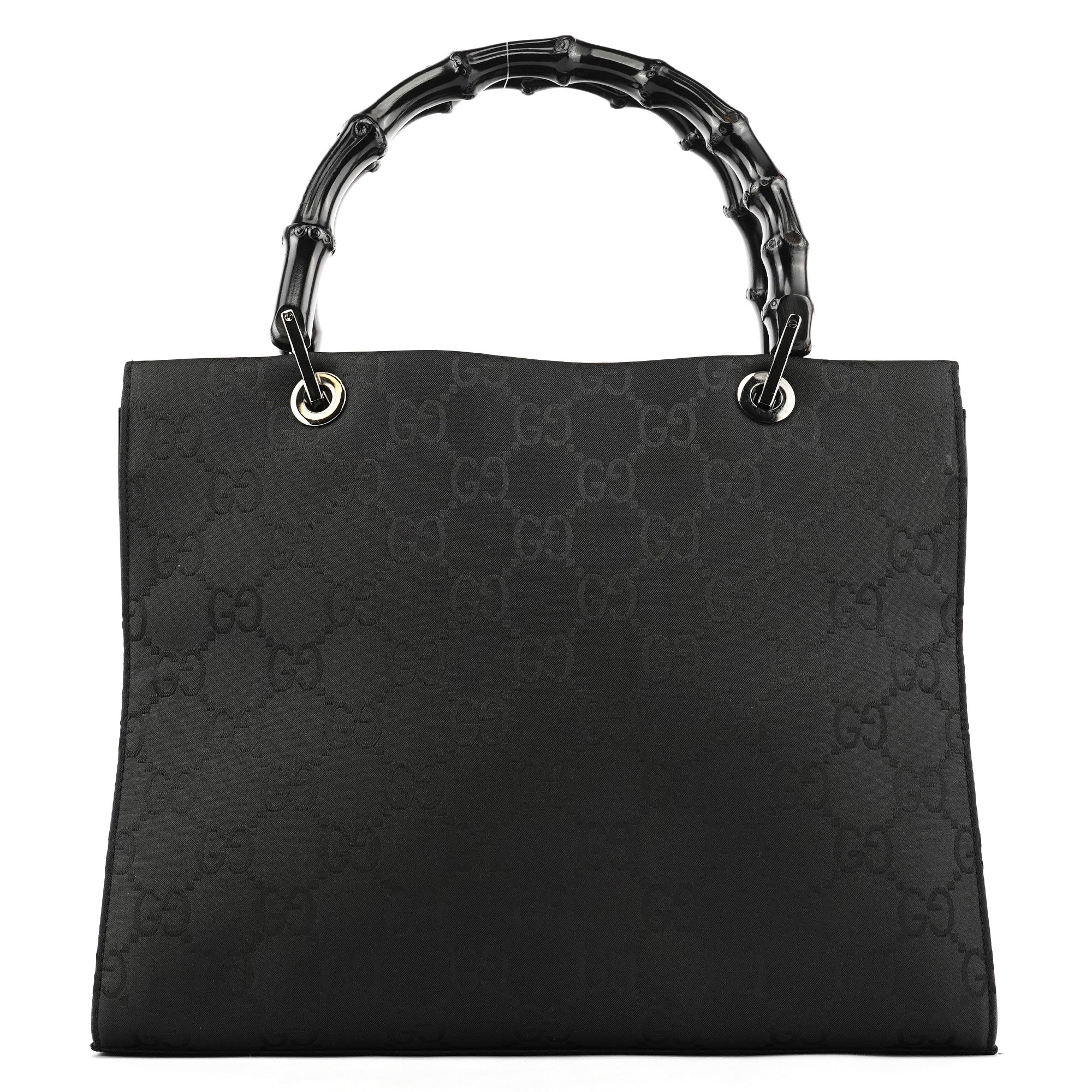 Gucci Borsa tote Bamboo GG nera