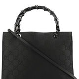 Gucci Borsa tote Bamboo GG nera