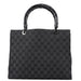 Gucci Black GG Bamboo 2-Way Tote Bag