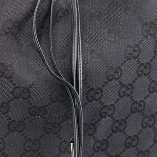 Gucci Black GG Bamboo Shoulder Bag