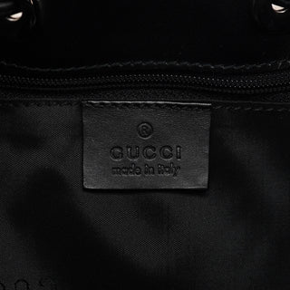 Gucci Black GG Bamboo Shoulder Bag